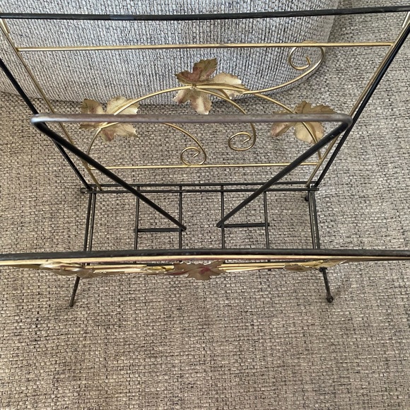 Vintage Mid Century leaf Danish Modern Atomic Circa 1950s Magazine holder - Picture 2 of 8